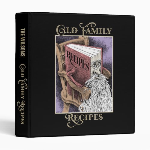 Old Family Recipes Cookbook 3 Ring Binder