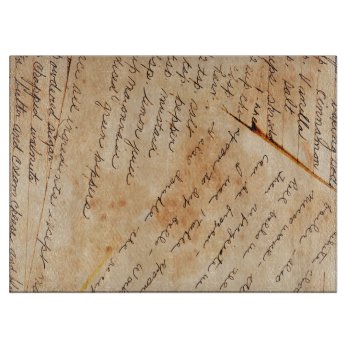 Old Family Recipes Cutting Board by Meg_Stewart at Zazzle