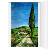 Old farm house in Tuscany Cards (Inside (Left))