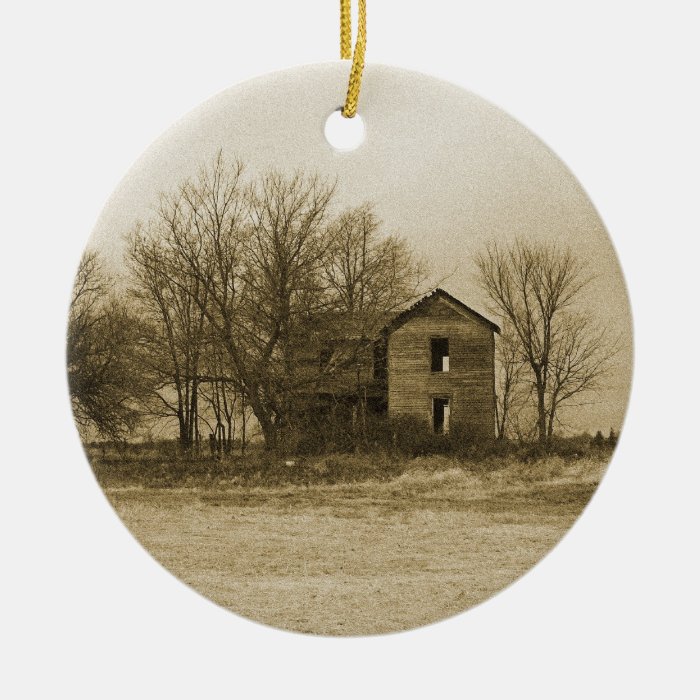 old farm house ornament