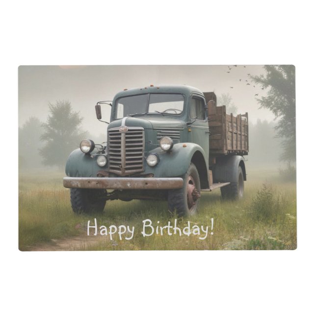 Old Farm Truck Placemat (Front)