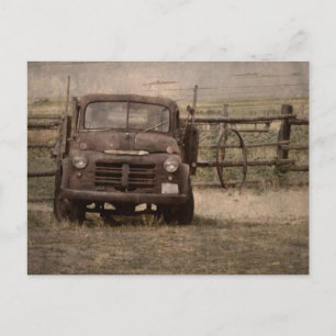 Old Farm Truck Postcard