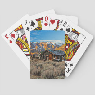 Old Farmhouse Along Hwy 395 In June Lake Poker Cards