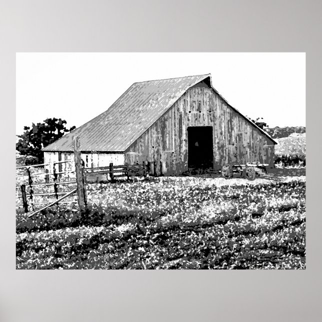 Old Farmhouse Barn Value Poster Paper (Matte) (Front)