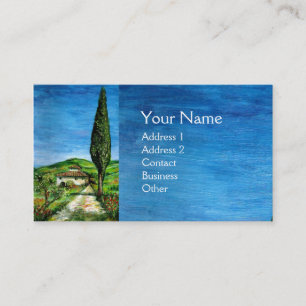 Old Farmhouse Chianti,Tuscany Landscape / Blue Sky Business Card