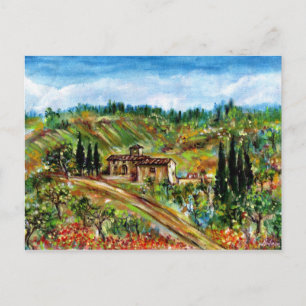 OLD FARMHOUSE IN CHIANTI -TUSCANY POSTCARD