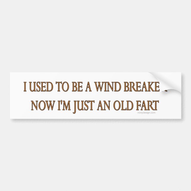 Old Fart Bumper Sticker (Front)
