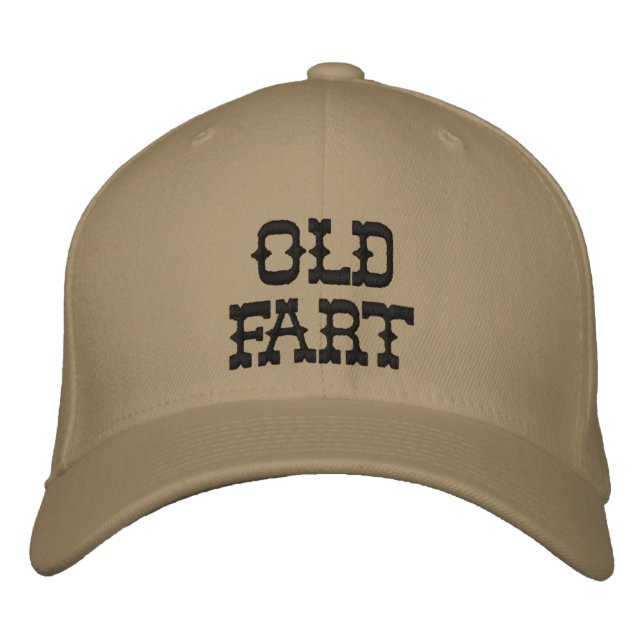Old Fart Embroidered Baseball Hat (Front)