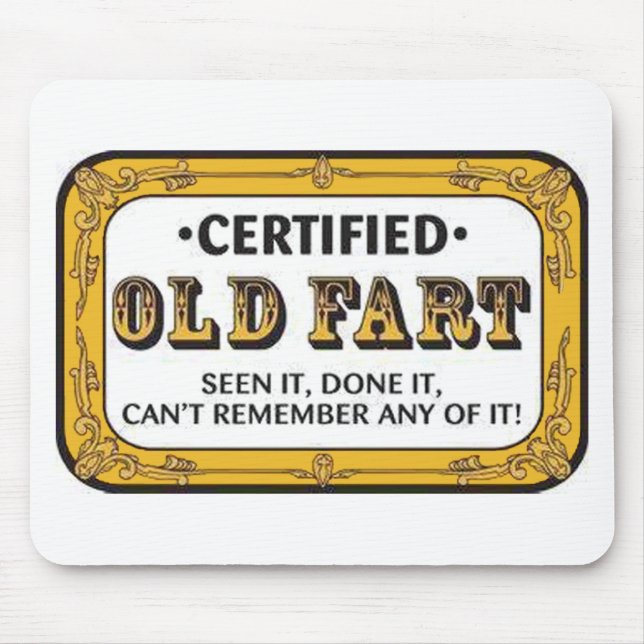 Old Fart Mouse Pad (Front)