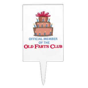 Old Farts Club Cake Topper