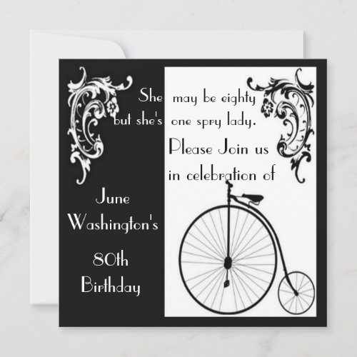 Over the Hill Birthday Invitation