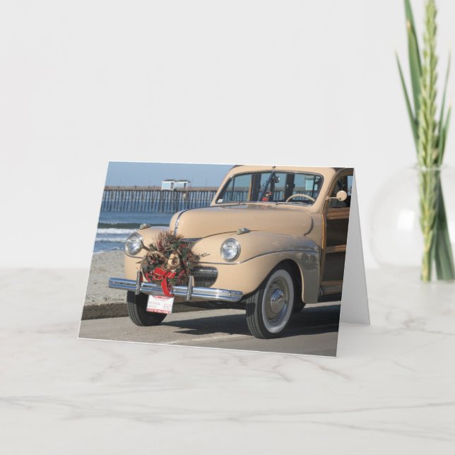 Old Fashion Christmas Holiday Card (Front)