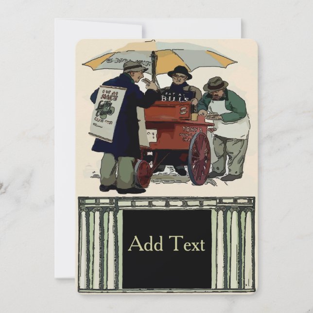 Old Fashion Cookout Party Invitation (Front)