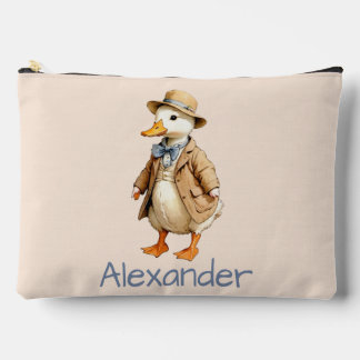 Old Fashion Ducky Personalize Accessory Pouch