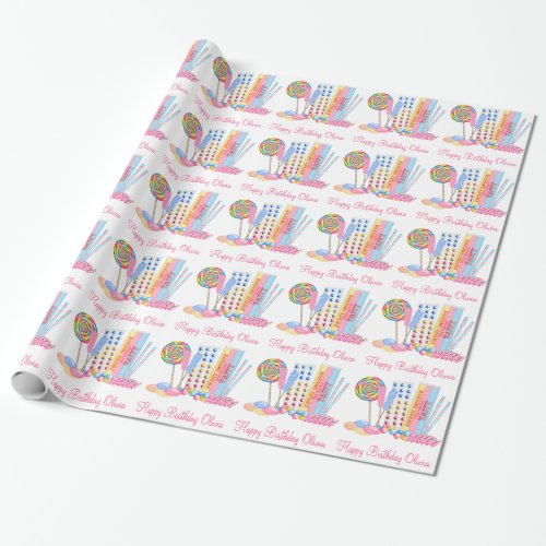 Old Fashion Sweet Shoppe Wrapping Paper