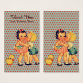 Old Fashion Valentine retro kids birthday party (Front & Back)