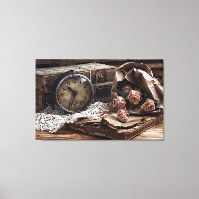 Old Fashion Vintage Time Wall Art (Front)