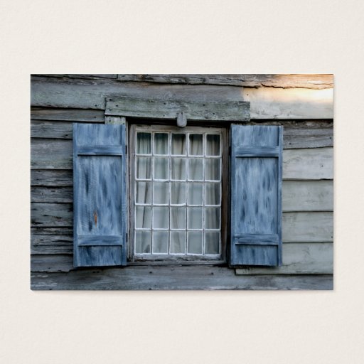 Customizable old fashion window business card
