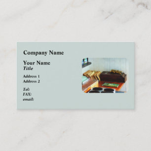Old Fashioned Adding Machine Business Card
