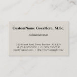 [ Thumbnail: Old Fashioned Administrator Business Card ]