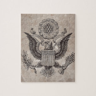 Old Fashioned American Coat of Arms Puzzle