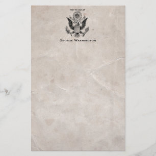 Old Fashioned American Coat of Arms Stationery
