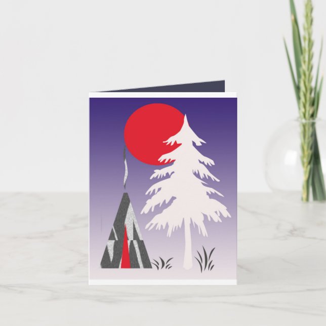 old-fashioned and modern styles combined holiday card (Front)
