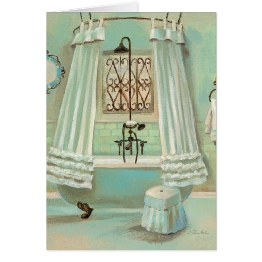 Old Fashioned Bathroom Cards (Front)