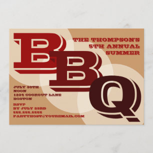 Old Fashioned BBQ Invitation