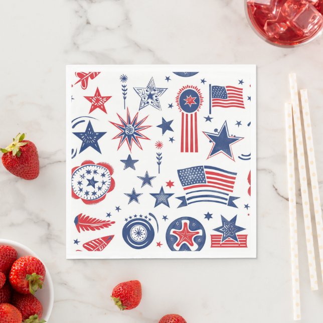 Old-Fashioned BBQ Napkins (Insitu)