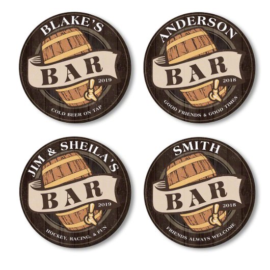 Old Fashioned Beer Barrel Wooden Wall Sign (EXAMPLES)