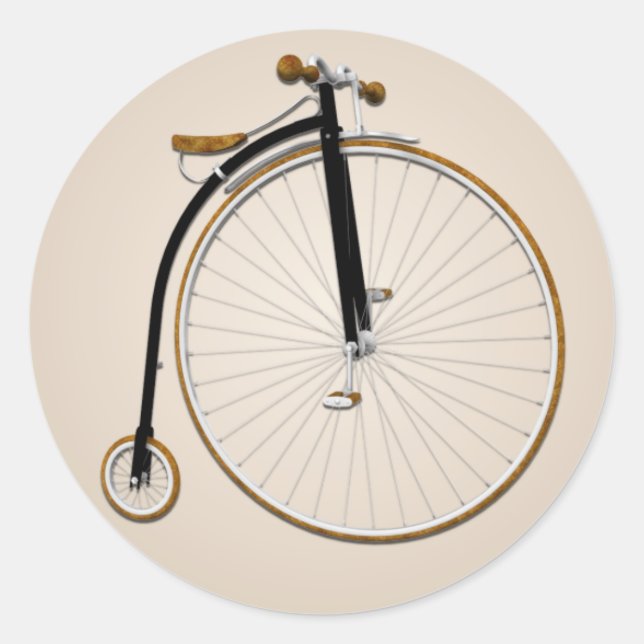 Old Fashioned Bike Sticker (Front)