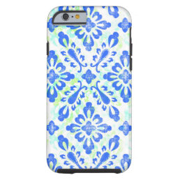 Old Fashioned Blue and White China Pattern Tough iPhone 6 Case