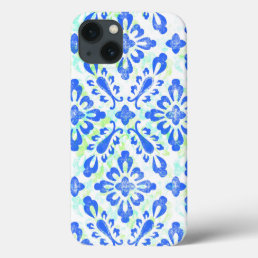 Old Fashioned Blue and White China Pattern iPhone 13 Case