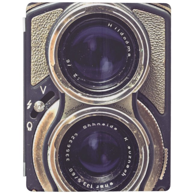 Old-fashioned camera iPad smart cover (Front)