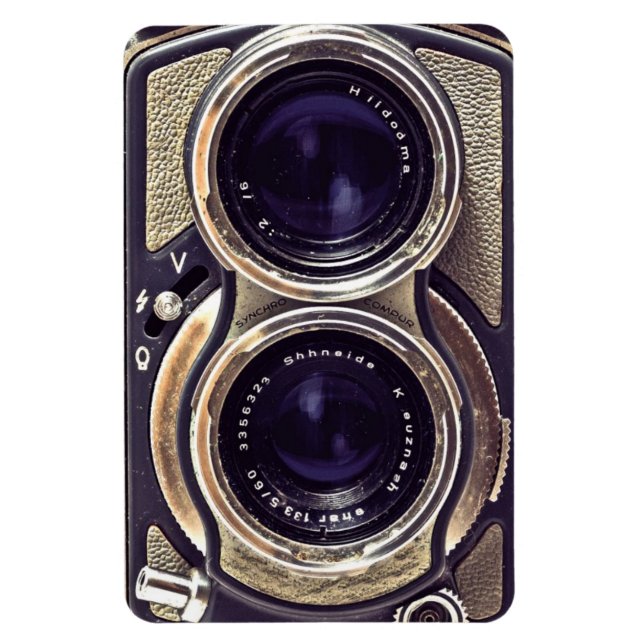 Old-fashioned camera magnet (Vertical)