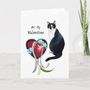 Old Fashioned Cat Valentine's Day Card