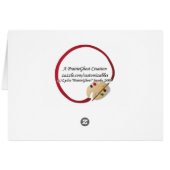 Old-Fashioned Chef Card (Back Horizontal)