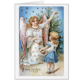 Old-fashioned Christmas, Angel with Girl (Front)