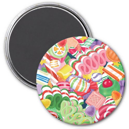 Old Fashioned Christmas Candy Magnet