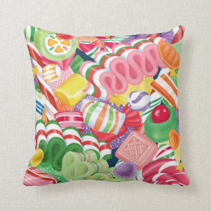 Old Fashioned Christmas Candy Pillow