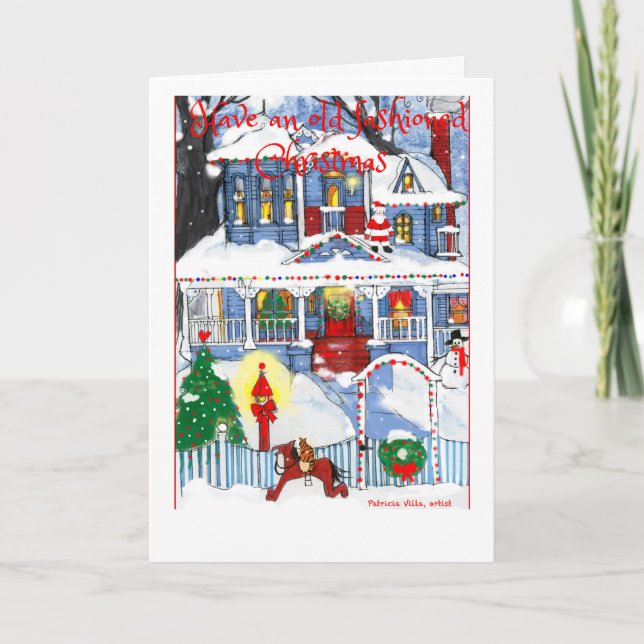 old fashioned Christmas card (Front)
