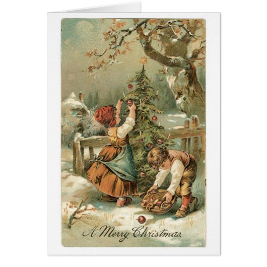 Old-fashioned Christmas Cards (Front)