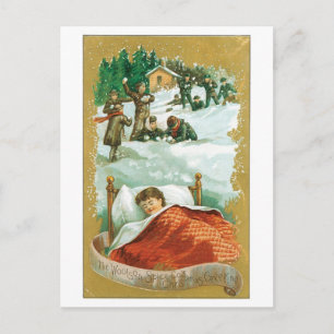 Old-fashioned Christmas, Dream Holiday Postcard