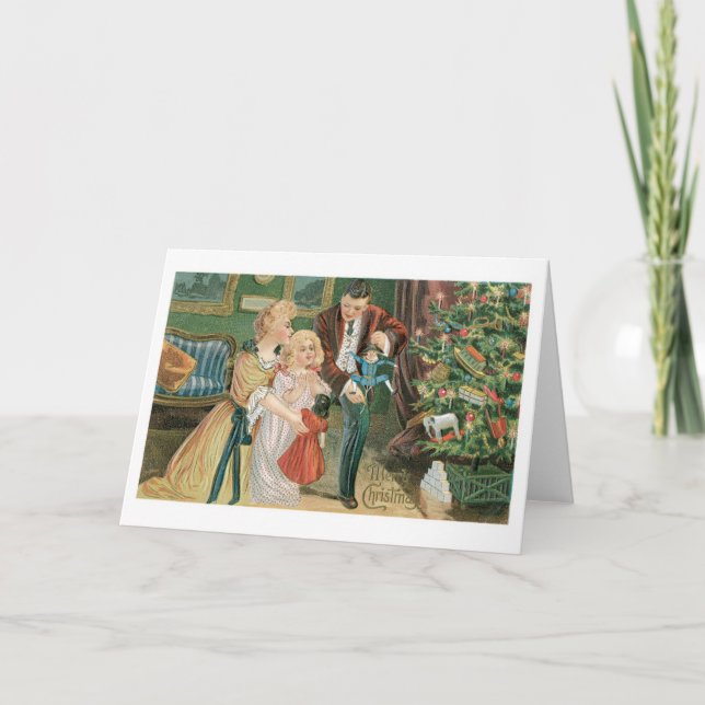 Old-fashioned Christmas, Famliy Holiday Card (Front)