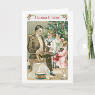 Old-fashioned Christmas, Famliy Holiday Card