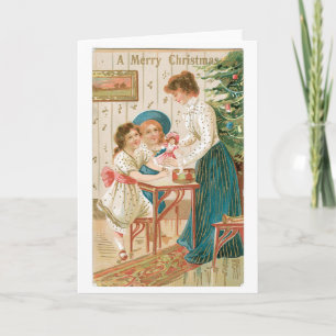 Old fashioned Christmas, Famliy Holiday Card