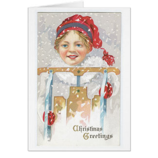 Old-fashioned Christmas, Girl Cards