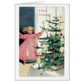 Old-fashioned Christmas, Girl, Christmas tree (Front)