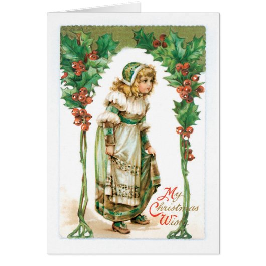 Old-fashioned Christmas, Girl, Holly (Front)